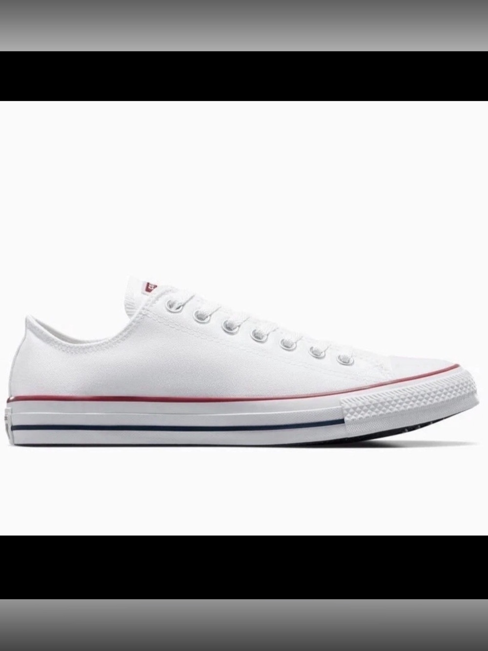 Converse Women’s Chuck Taylor All Star Ox Canvas Shoes White Red Size 7 M US